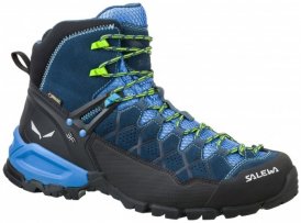 Salewa - Alp Trainer MID GTX - Wanderschuhe Gr 7,5 schwarz/blau