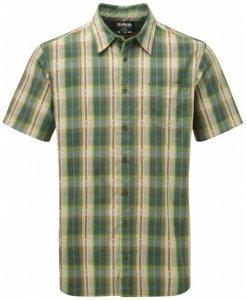 Sherpa - Seti S/S Shirt - Hemd Gr M oliv/grau/beige
