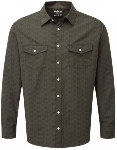 Sherpa - Surya L/S Shirt - Hemd Gr L schwarz/oliv