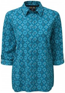 Sherpa - Women's Chakra Long Sleeve Shirt - Hemd Gr S;XS grau;türkis/blau
