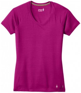 Smartwool - Women's Merino 150 Baselayer Pattern S/S Gr L;M;S;XL;XS rosa;grau/blau;rot/rosa