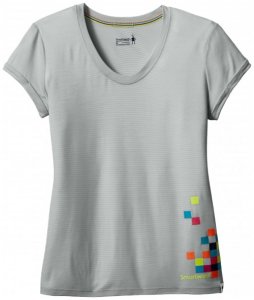Smartwool - Women's Merino 150 Logo Tee - Merinounterwäsche Gr S;XS türkis;schwarz