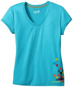 Smartwool - Women's Merino 150 Logo Tee - Merinounterwäsche Gr S türkis