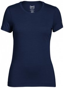 SuperNatural - Women's Base Tee 175 - Merinounterwäsche Gr S blau/schwarz