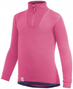 Woolpower - Kid's Zip Turtleneck 200 - Merinounterwäsche Gr 122/128 rosa