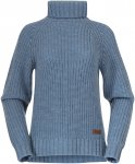 Bergans Damen Nordmarka Merino High Neck Pullover (Größe M, blau)