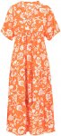 Blutsgeschwister Damen Saint Tropen Kleid (Größe XS, orange)