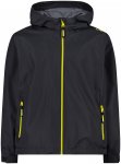 CMP Kinder Boys Rain Hoodie Jacke (Größe 176, schwarz)
