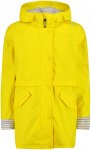 CMP Kinder Rain Hoodie Mantel (Größe 104, gelb)