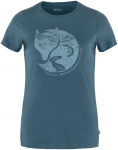 Fjällräven Damen Arctic Fox Print T-Shirt (Größe XS, blau)