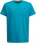 La Sportiva Kinder Boulder T-Shirt (Größe 116, blau)