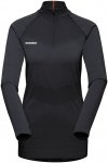 Mammut Damen Trift Half Zip Longsleeve (Größe XL, schwarz)