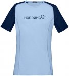 Norrona Damen Fjora Equaliser Lightweight T-Shirt (Größe S, blau)