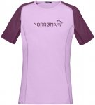 Norrona Damen Fjora Equaliser Lightweight T-Shirt (Größe S, lila)