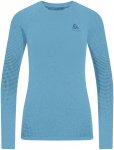 Odlo Damen Performance Warm Eco Longsleeve (Größe XS, blau)