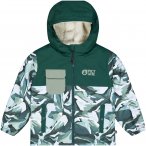 Picture Kinder Snowy Printed Jacke (Größe 97, gruen)