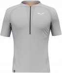 Salewa Herren Pedroc Pro Dry Half Zip T-Shirt (Größe S , grau)