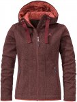 Schöffel Damen Aurora Fleece Hoodie Jacke (Größe XL, rot)