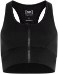 Super.Natural Damen Motion Zip Sport BH (Größe XS, schwarz)