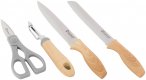 Outwell Chena-Messerset mit Sparschäler & Schere (Größe One Size, braun)