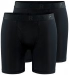 Craft - Core Dry Boxer 6-Inch 2-Pack - Kunstfaserunterwäsche Gr M schwarz