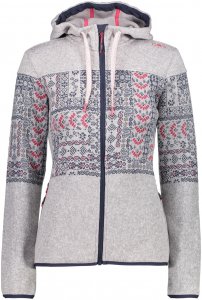 CMP W FIX Hood Jacket Knitted Norwegian | Damen Freizeitjacke