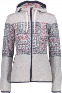CMP W FIX Hood Jacket Knitted Norwegian | Größe 36,38,40,42,44,46 | Damen Freizeitjacke