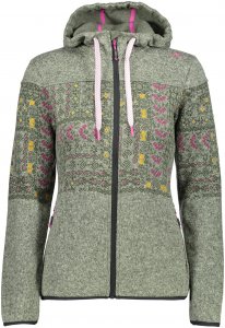 CMP W FIX Hood Jacket Knitted Norwegian | Größe 36,38,40,42,44,46 | Damen Freizeitjacke