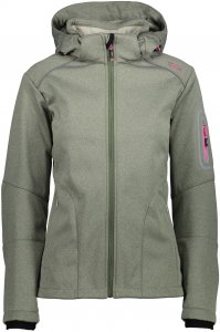 CMP W Jacket Zip Hood Softshell (Modell Sommer 2018) | Größe 34,36,38,40,42,44,46,48,50 | Damen Frei