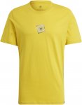 Adidas Five Ten Logo Tee M Gelb | Herren Kurzarm-Shirt