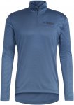 Adidas Terrex Multi Half-zip Long-sleeve M Blau | Herren Langarm-Shirt