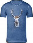 Almgwand M Dristenalm Blau | Größe XL | Herren Kurzarm-Shirt