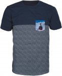 Alprausch M De Fuuli Fritz T-shirt Colorblock / Blau | Herren Kurzarm-Shirt