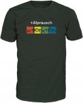 Alprausch M Hochalpin T-shirt Schwarz | Größe XL | Herren Kurzarm-Shirt