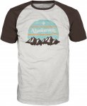 Alprausch M Panorama T-shirt Colorblock / Weiß | Herren Kurzarm-Shirt