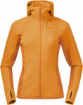 Bergans Cecilie Wool Hood Jacket Orange | Größe XL | Damen Anorak