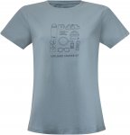 Bergans Graphic W Tee Blau | Damen Kurzarm-Shirt