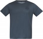 Bergans Graphic Wool M Tee Blau | Herren Kurzarm-Shirt