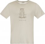 Bergans Graphic Wool M Tee Weiß | Herren Kurzarm-Shirt