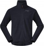 Bergans Hareid Fleece M Jacket Nohood Blau | Größe XL | Herren Anorak