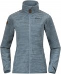 Bergans Hareid Fleece W Jacket Nohood Blau | Größe XS | Damen Anorak