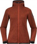 Bergans Kamphaug Knitted W Hoodie Orange | Größe L | Damen Outdoor Jacke