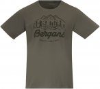 Bergans M Classic V2 Tee Grün | Herren Kurzarm-Shirt