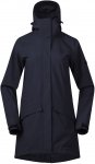 Bergans Oslo 2l W Coat Blau | Größe XS | Damen Regenmantel