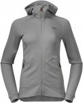 Bergans Tuva Light Wool Hood W Jacket Grau | Größe XS | Damen Outdoor Jacke
