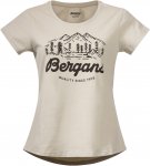 Bergans W Classic V2 Tee Grau | Größe XS | Damen Kurzarm-Shirt