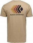 Black Diamond M Faded Tee Beige | Herren Kurzarm-Shirt