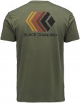 Black Diamond M Faded Tee Oliv | Größe S | Herren Kurzarm-Shirt