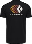 Black Diamond M Faded Tee Schwarz | Größe XS | Herren Kurzarm-Shirt