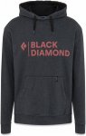 Black Diamond M Stacked Logo Hoody Schwarz | Herren Freizeitpullover
